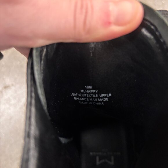 Marc Fisher Happy Leather Chunky Lug Sole Comabt Boots - Picture 5 of 8